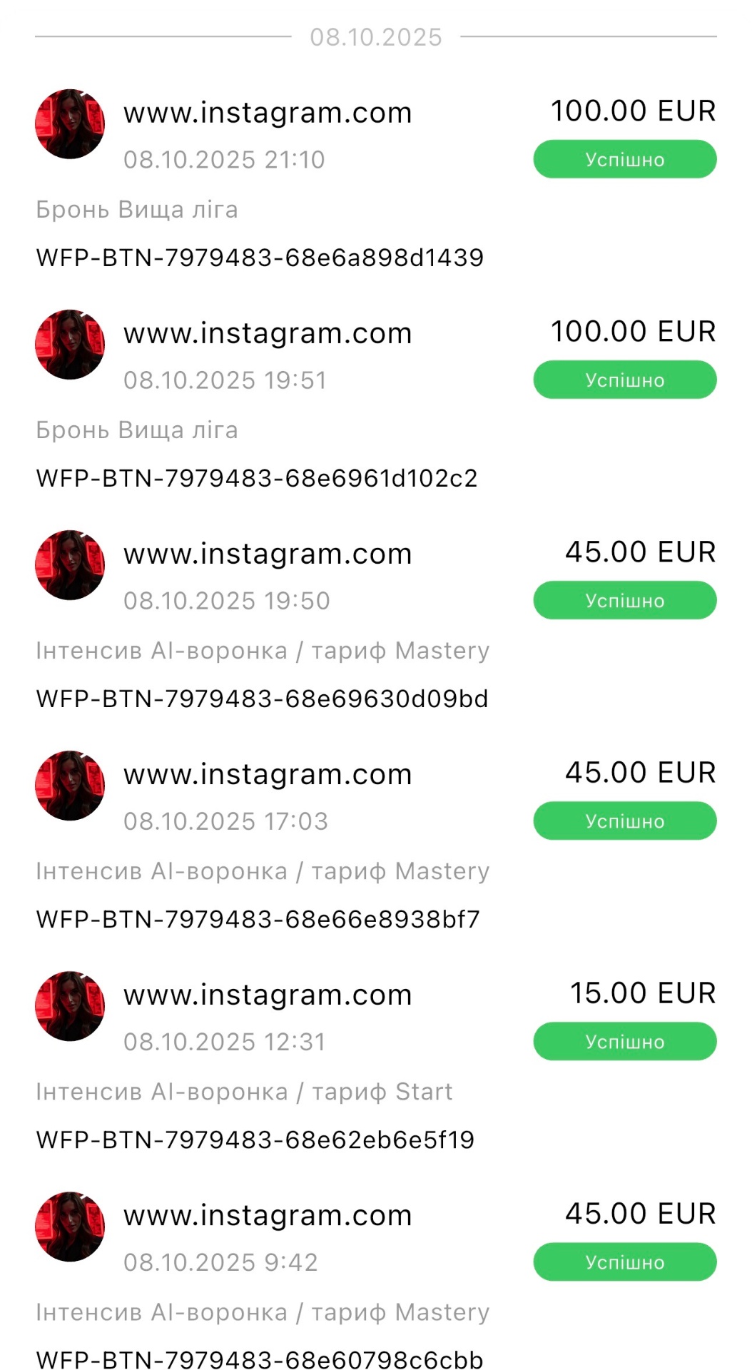 Скрін продажів 2